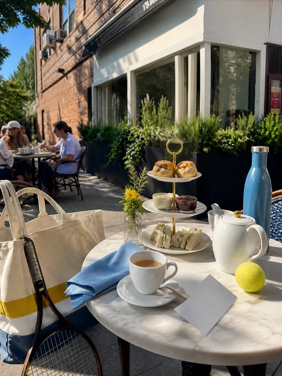 A bright Queens local-life scene connected to Ted Lasso Season 4 Style Tea Rooms Near US Open.