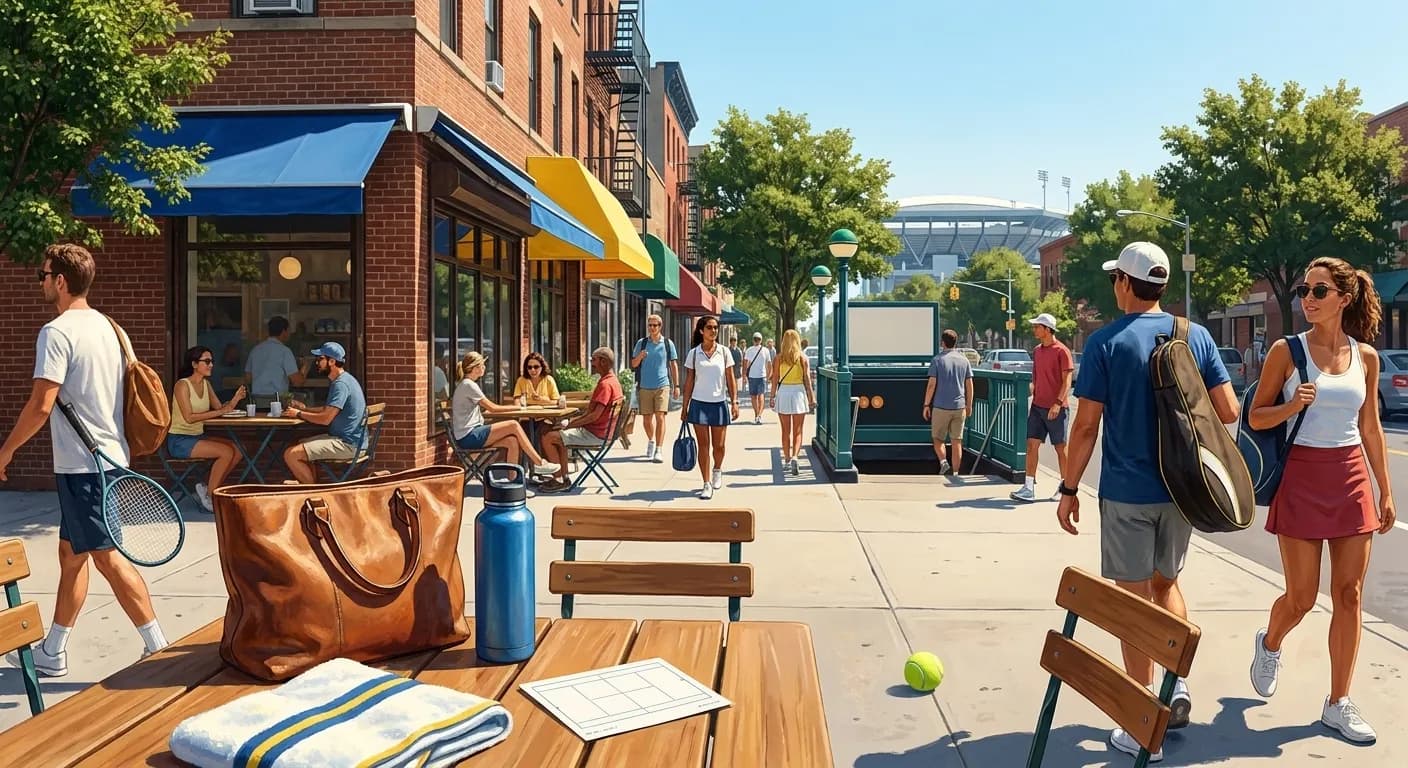 Bright Queens local-life detail for Astros Giants Late-Night Score Stops Near US Open 2026.