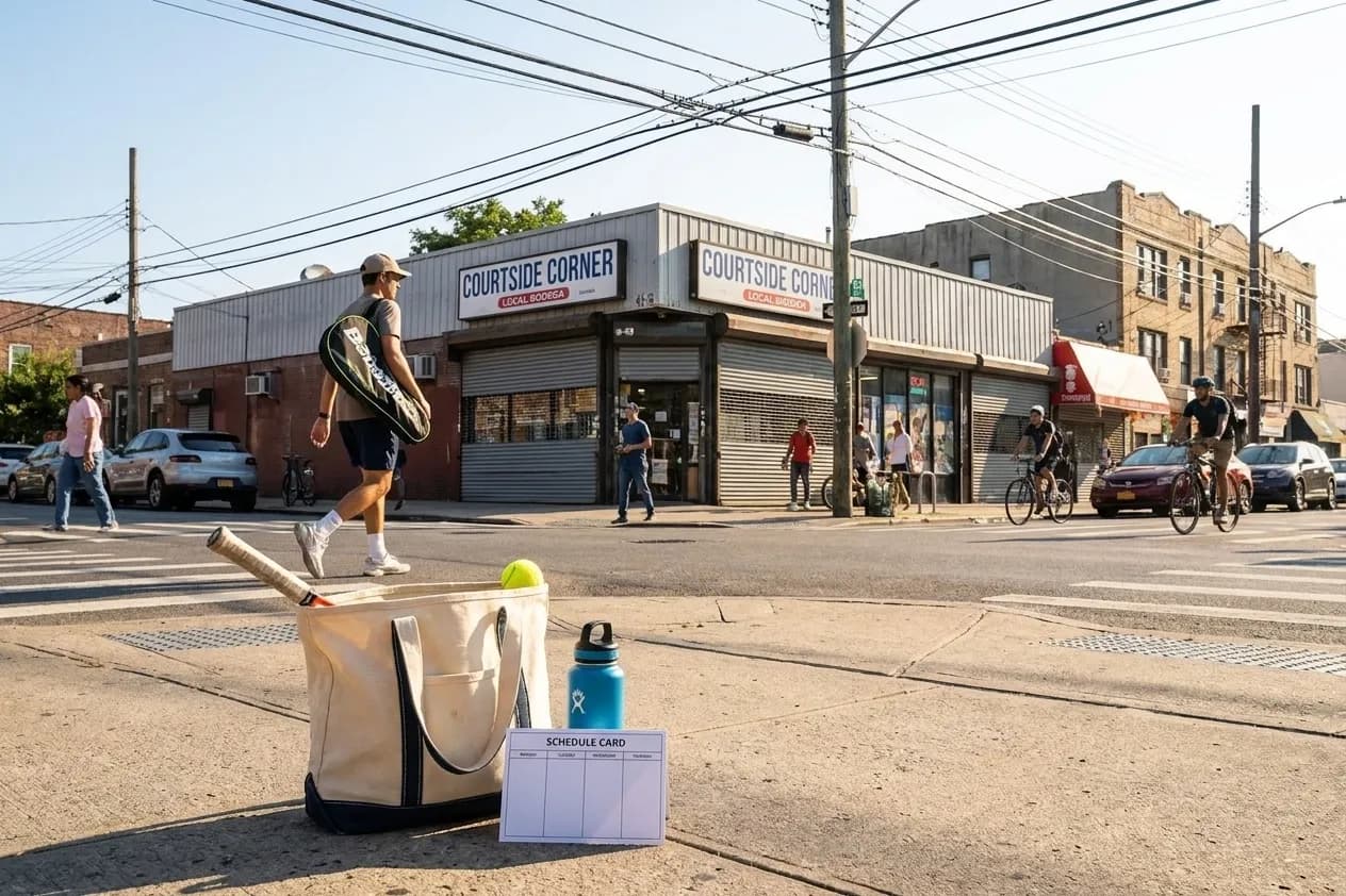 A bright Queens local-life scene connected to Dream vs Wings Watch Spots During US Open Rain Breaks.
