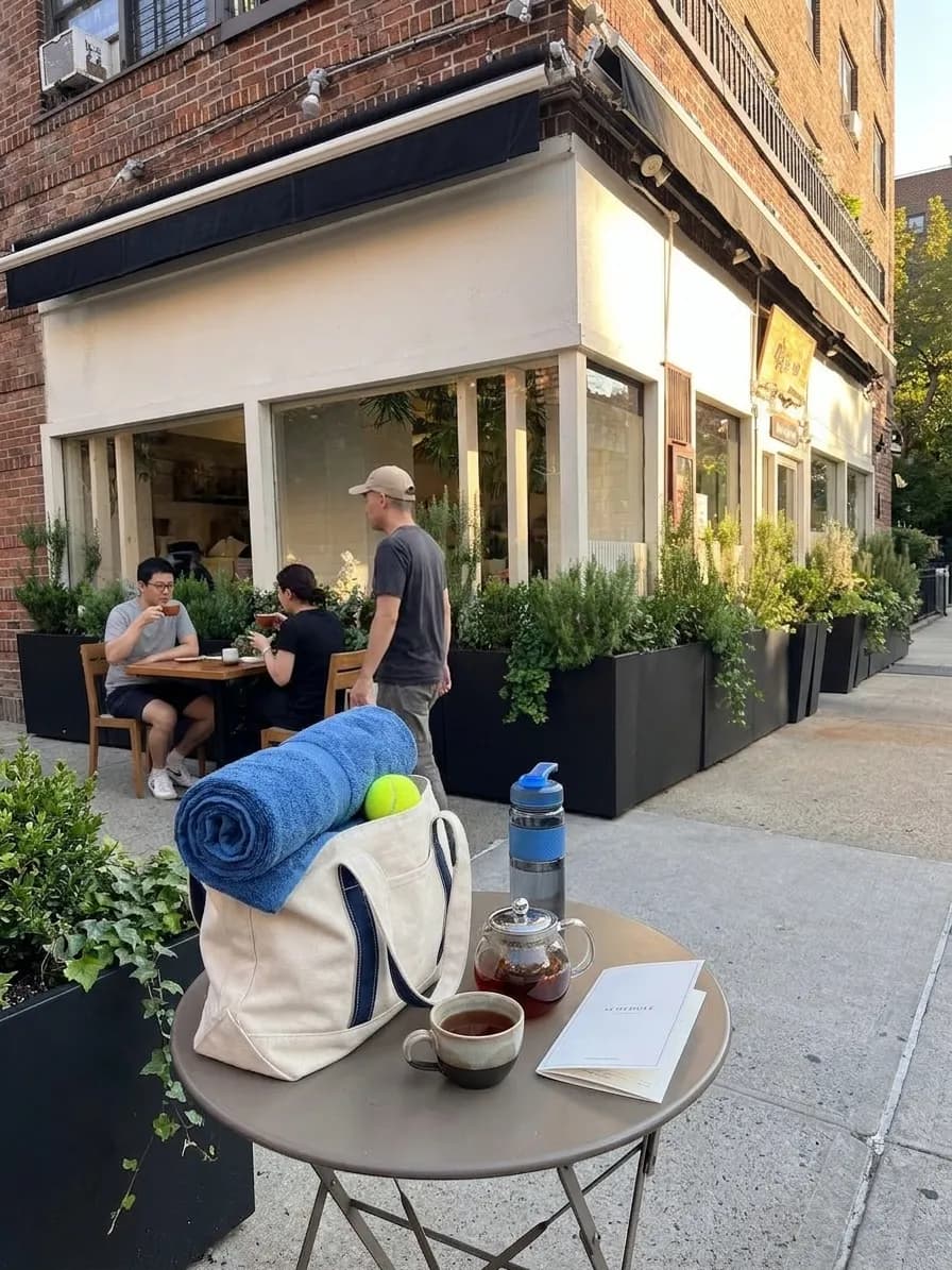 A bright Queens local-life scene connected to Pirates vs Brewers Tea House Breaks Near US Open.