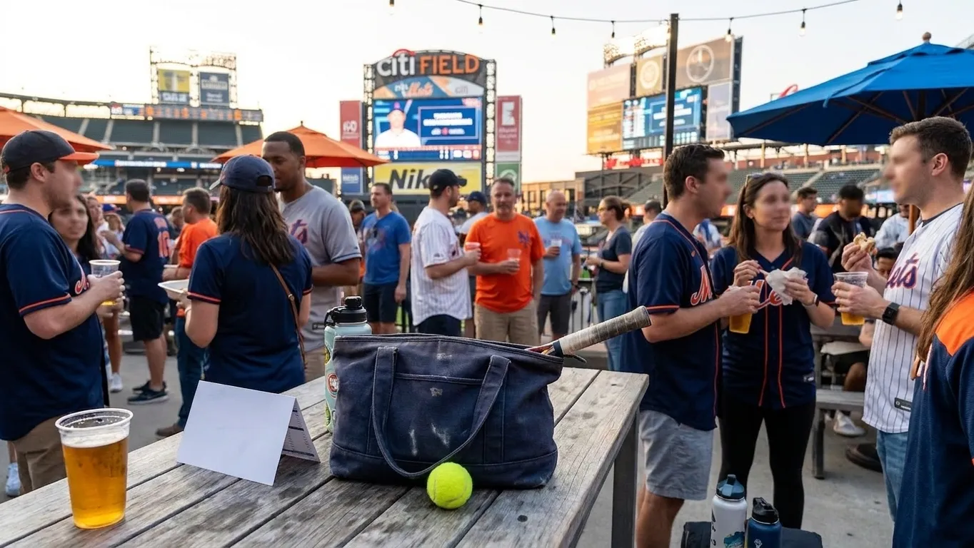 A bright Queens local-life scene connected to Brewers vs Giants Beer Garden Ideas After Tennis Days.