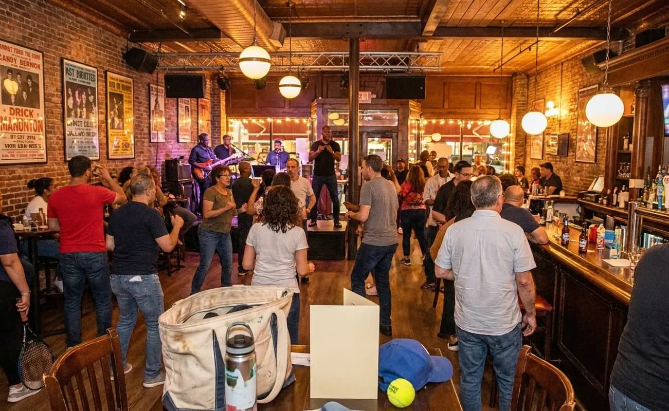 A bright Queens local-life scene connected to Martha Reeves Dance Class Studios Near 2026 US Open.