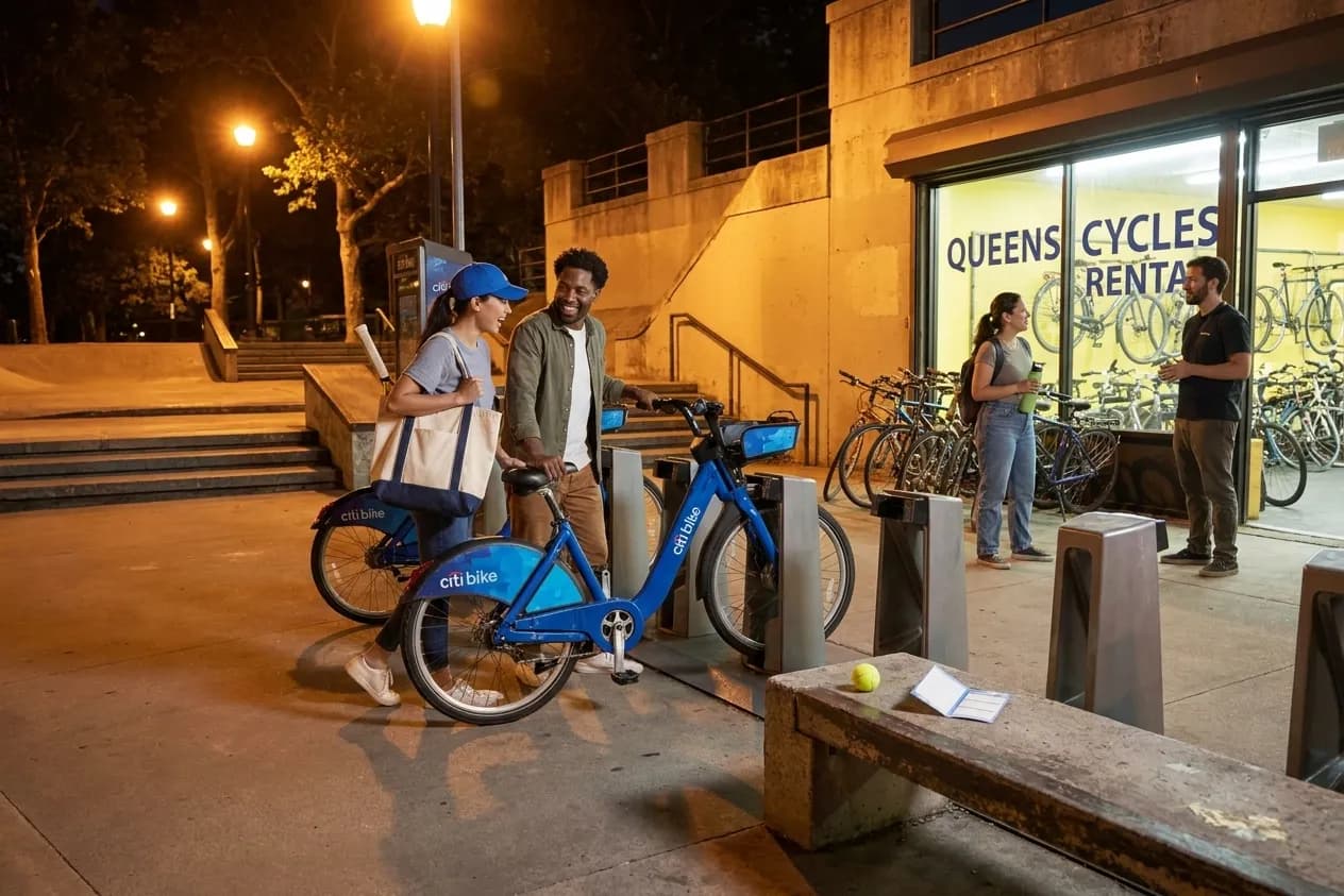 Bright New York local-life cover for Blue Jays vs Astros Bike Rental Stations US Open.