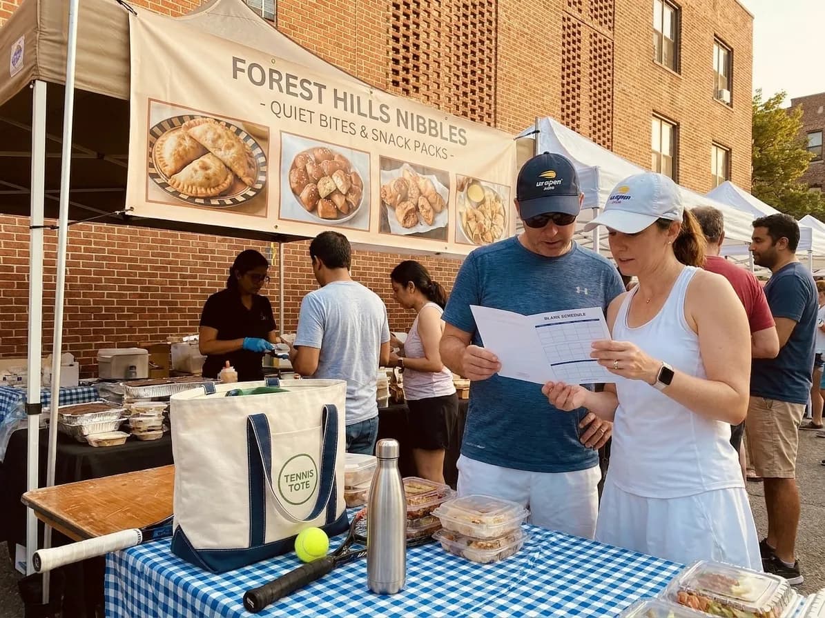A bright Queens local-life scene connected to Yankees vs White Sox Dinner Plans Near US Open.