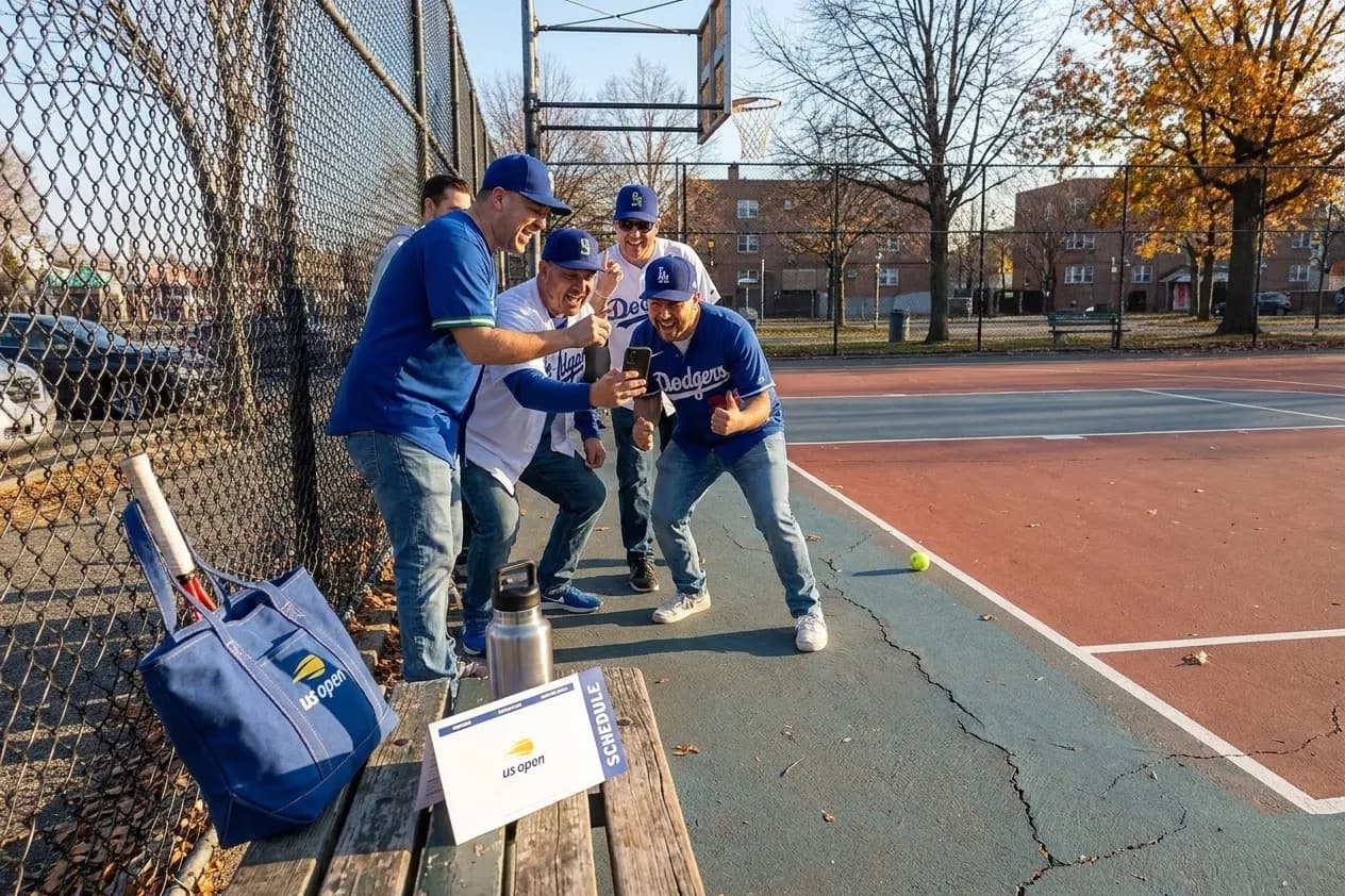 A bright Queens local-life scene connected to Mariners vs Dodgers West Coast Fans at US Open.