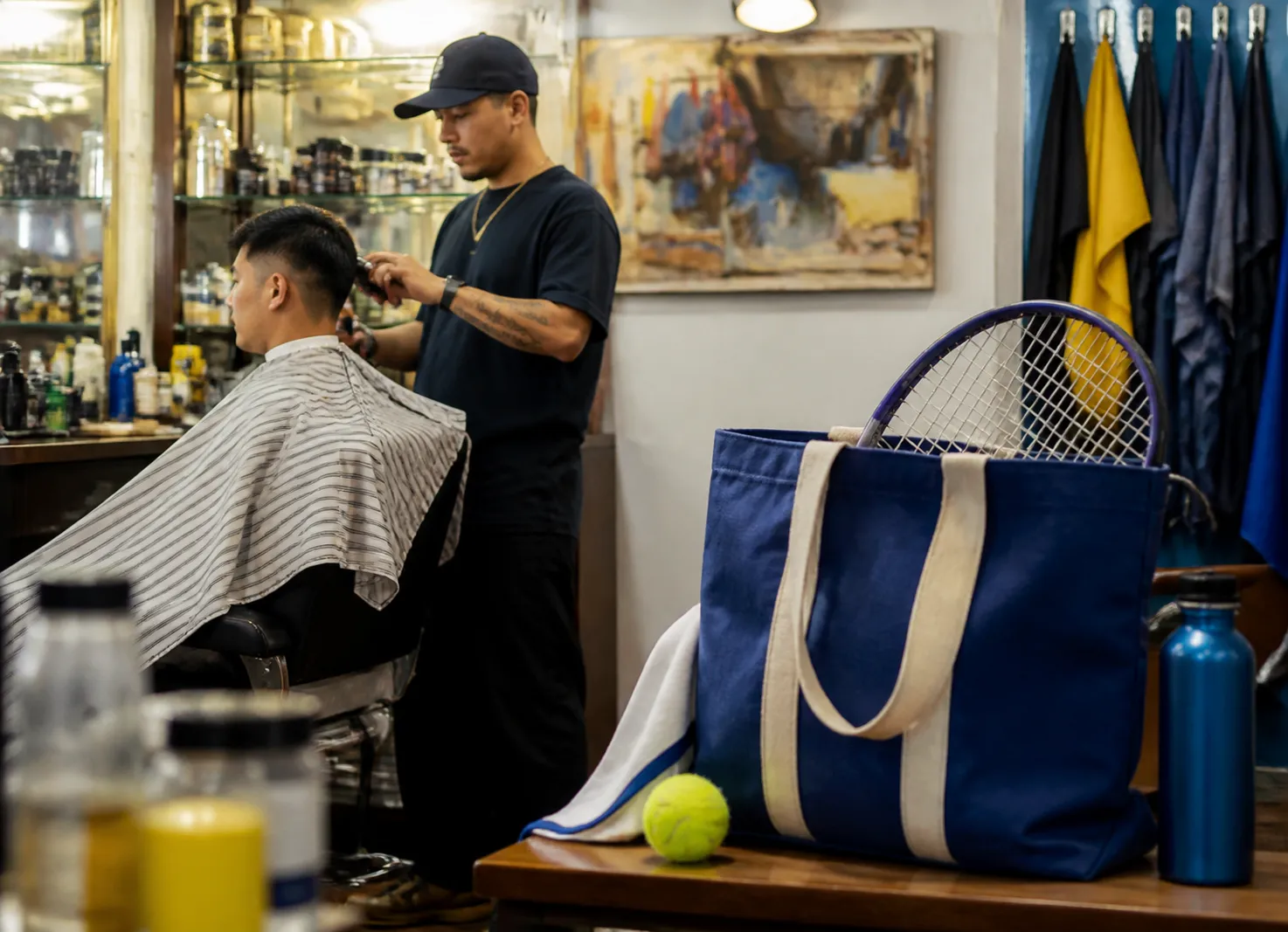 A bright Queens local-life scene connected to Stefon Diggs Style Barber Shops Near Queens US Open Venue.