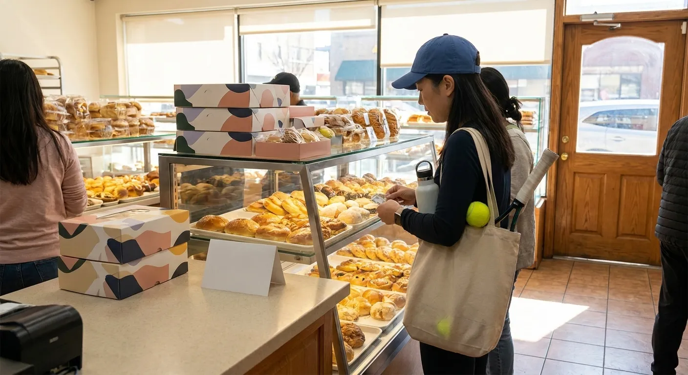 A bright Queens local-life scene connected to Padres vs Diamondbacks Dessert Counters Near Queens US Open.