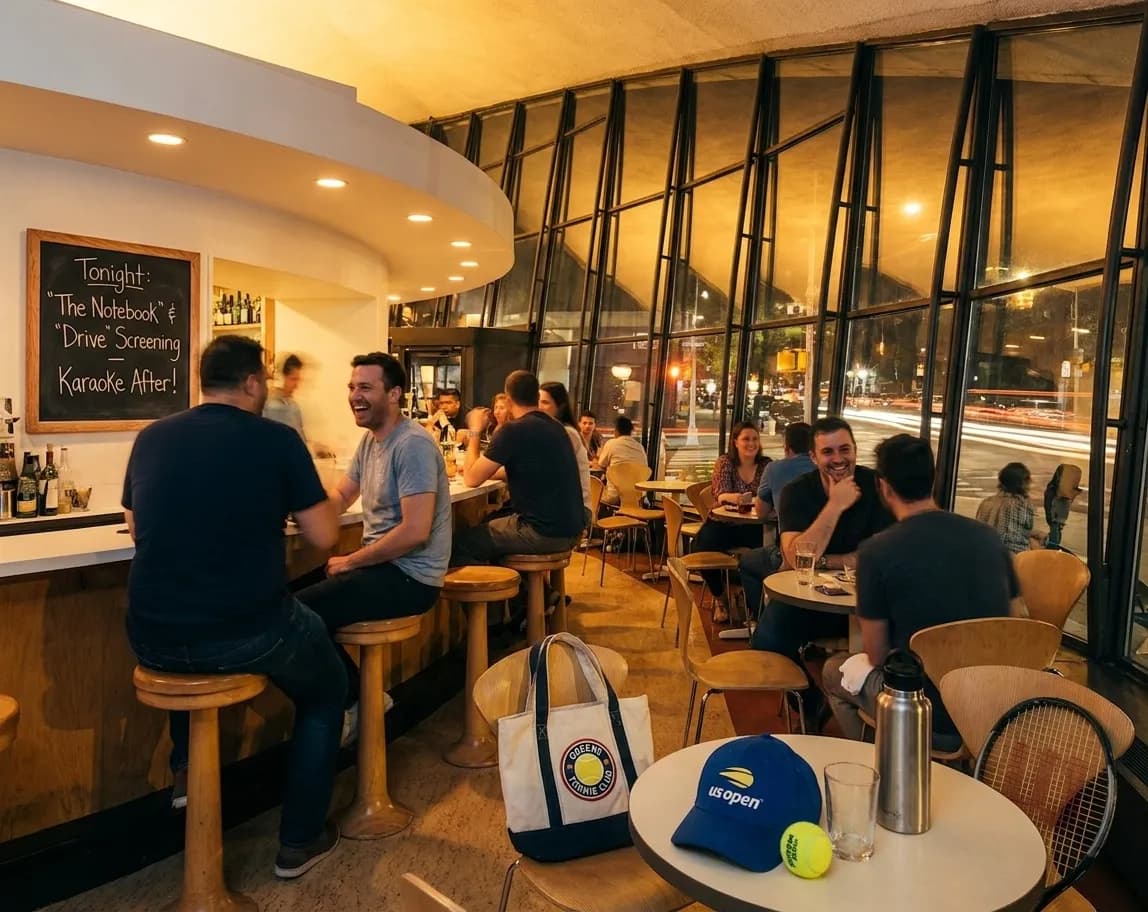 A bright Queens local-life scene connected to Ryan Gosling Movie Night Ideas After US Open Sessions.