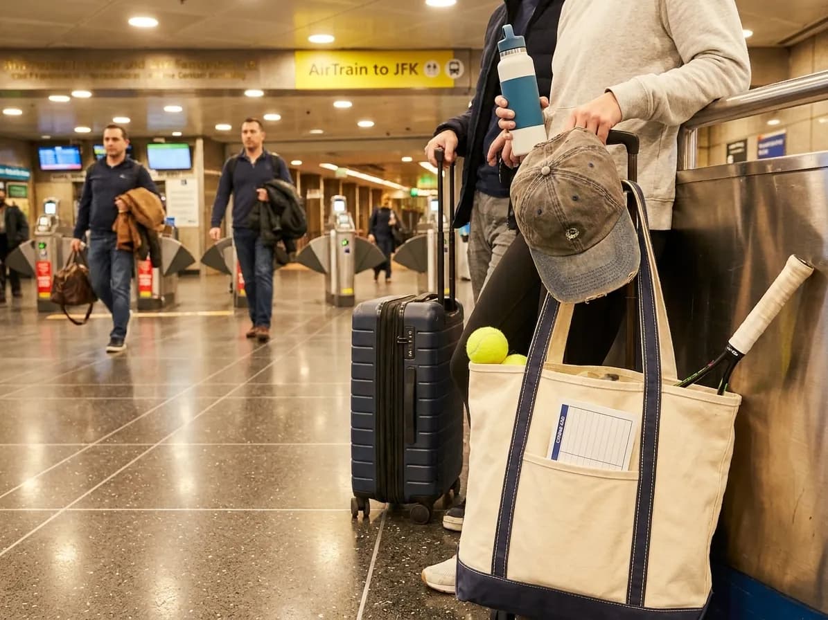 A bright Queens local-life scene connected to American Airlines Arrival Plans for US Open Travelers.