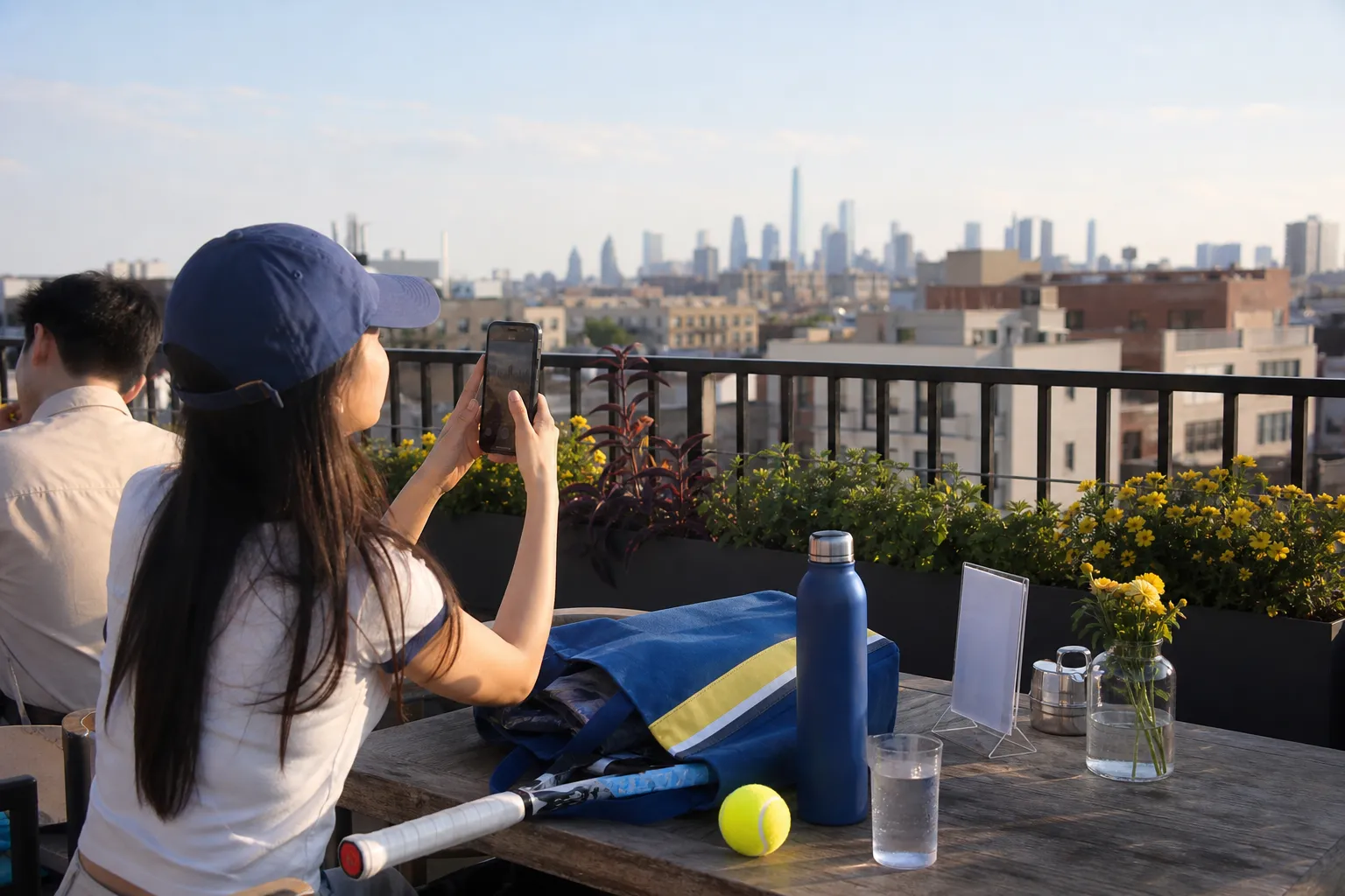 A bright Queens local-life scene connected to Arsenal vs Betis Soccer Observation Decks Near US Open.