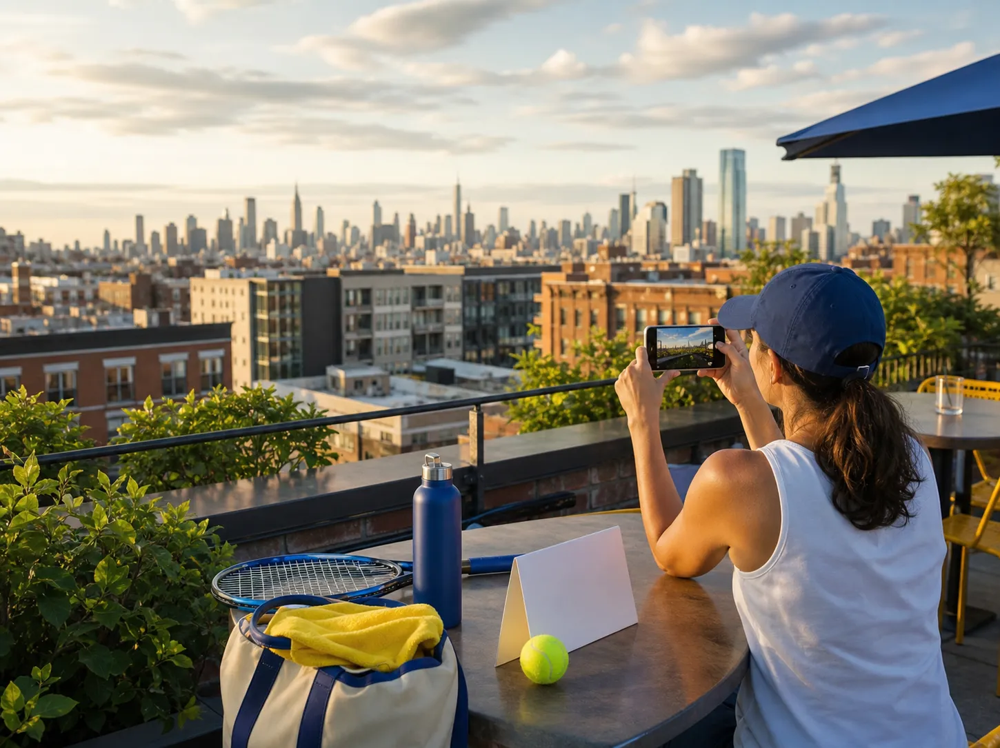 A bright Queens local-life scene connected to Arsenal vs Betis Soccer Observation Decks Near US Open.