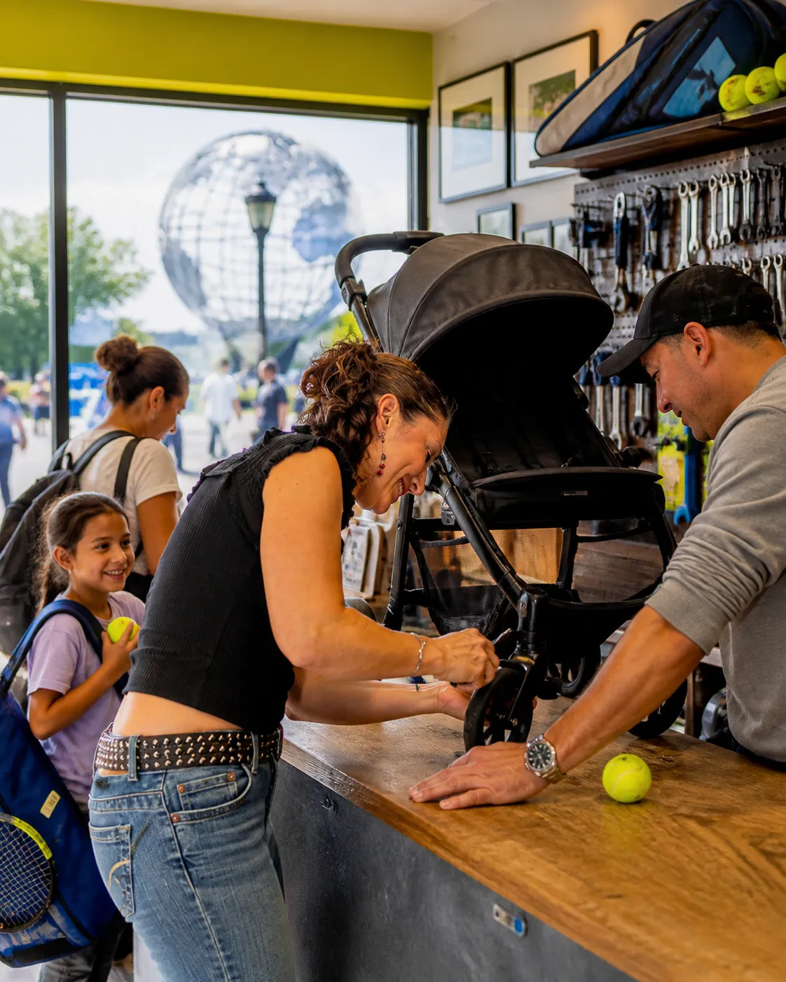 Bright New York local-life cover for Nfl Schedule Near US Open 2026: Family Stroller Repair Stops Near Flushing Meadows.