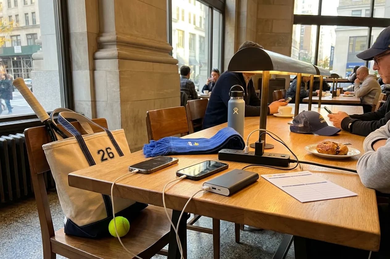 A bright Queens local-life scene connected to ComEd Outage Lessons for Charging Phones at US Open.