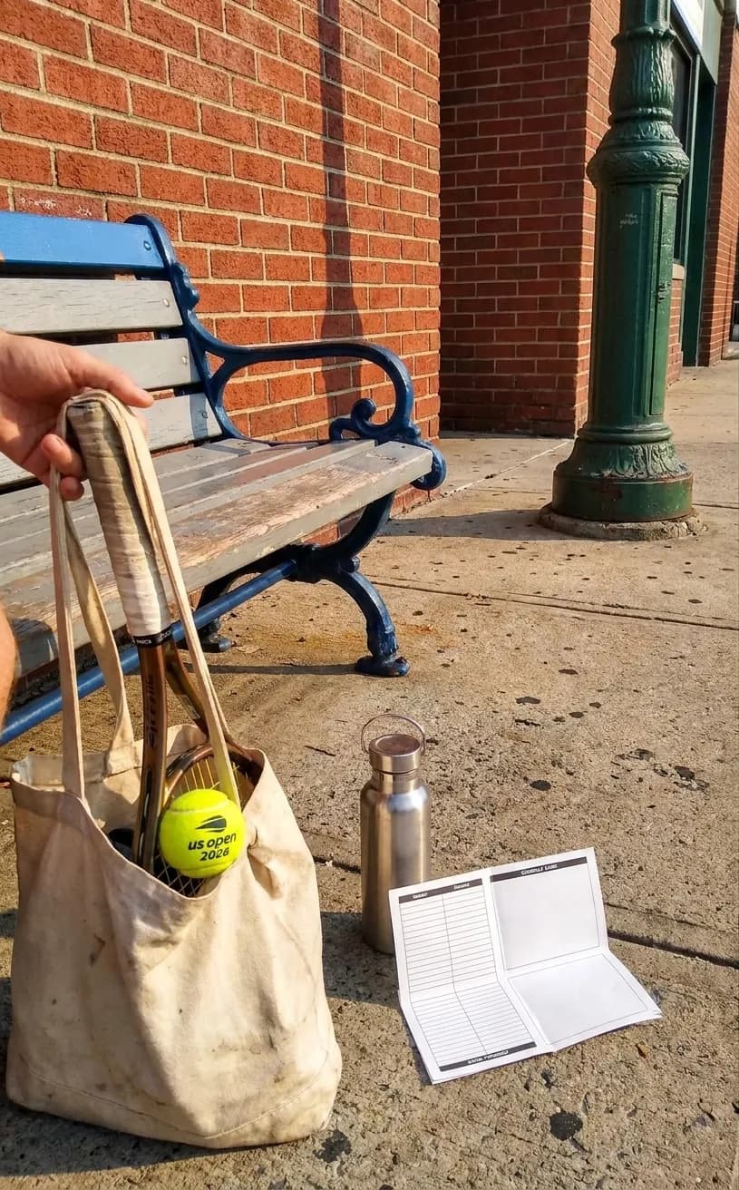 A bright Queens local-life scene connected to MSFT Stock Budget Rules for US Open Weekends.