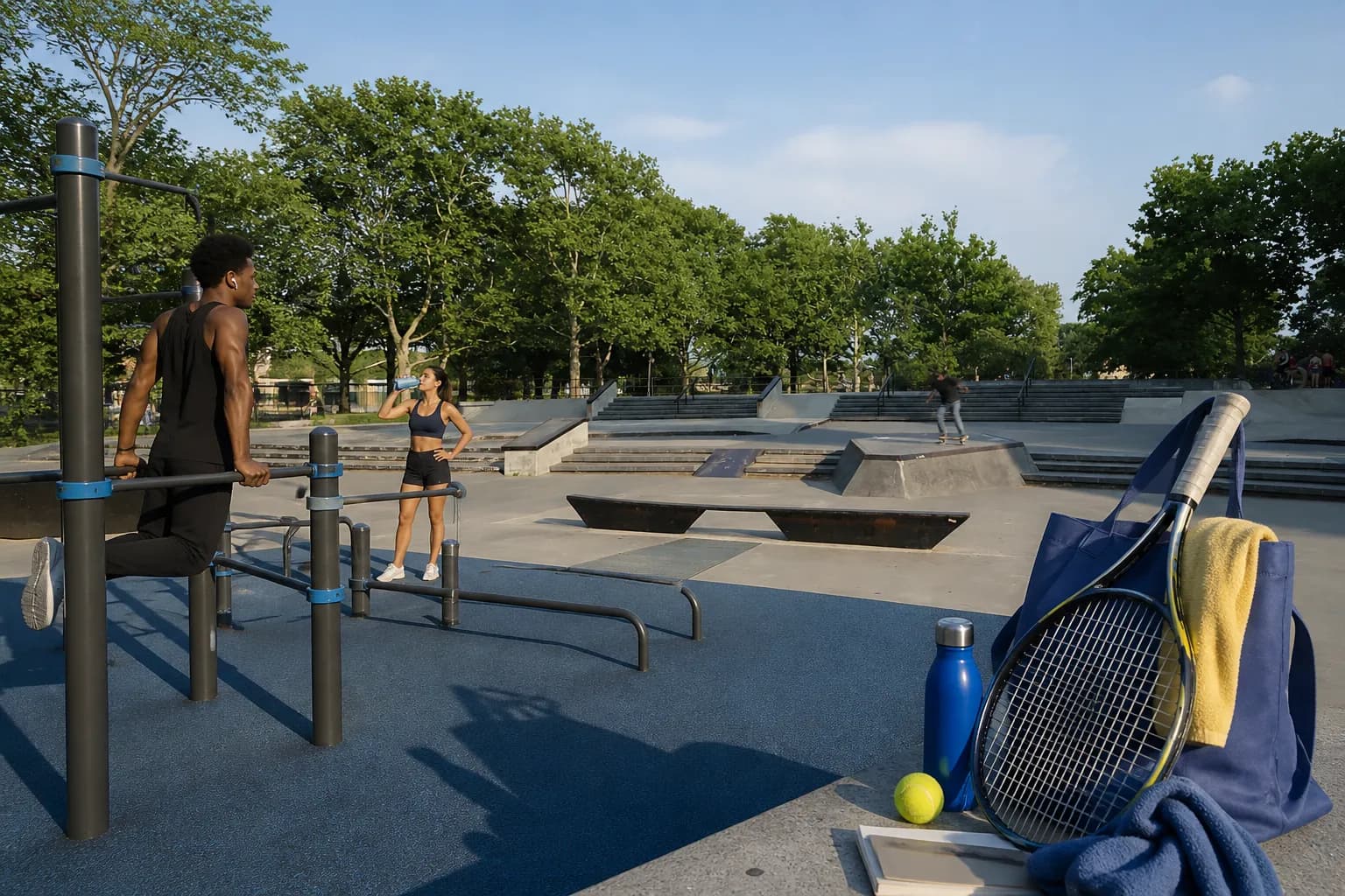 Bright New York local-life cover for Aaron Donald Strength Training Parks Near 2026 US Open Queens.