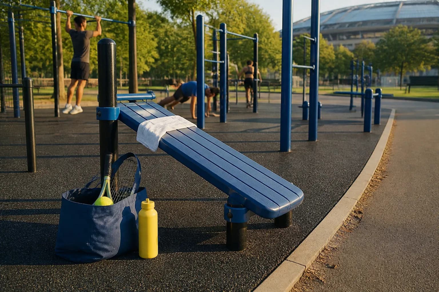 A bright Queens local-life scene connected to Aaron Donald Strength Training Parks Near 2026 US Open Queens.