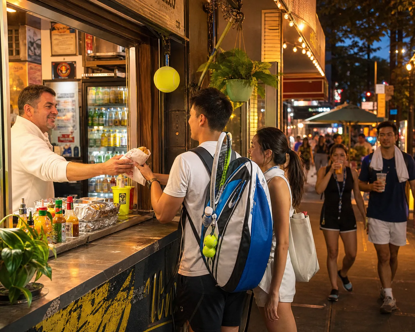 A bright Queens local-life scene connected to Nfl Games Near US Open 2026: Late Bakery Runs After Night Sessions.