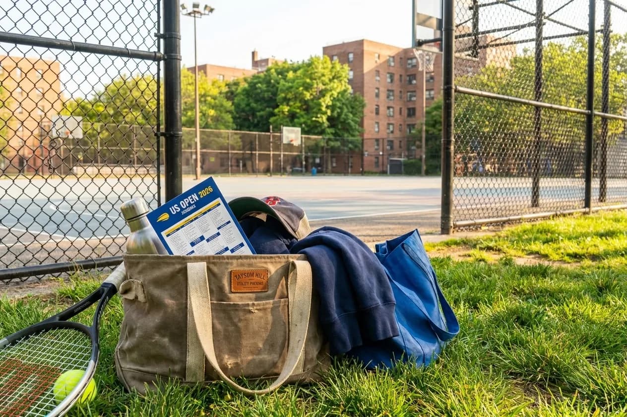 A bright Queens local-life scene connected to Taysom Hill Utility Packing for Flexible US Open Plans.