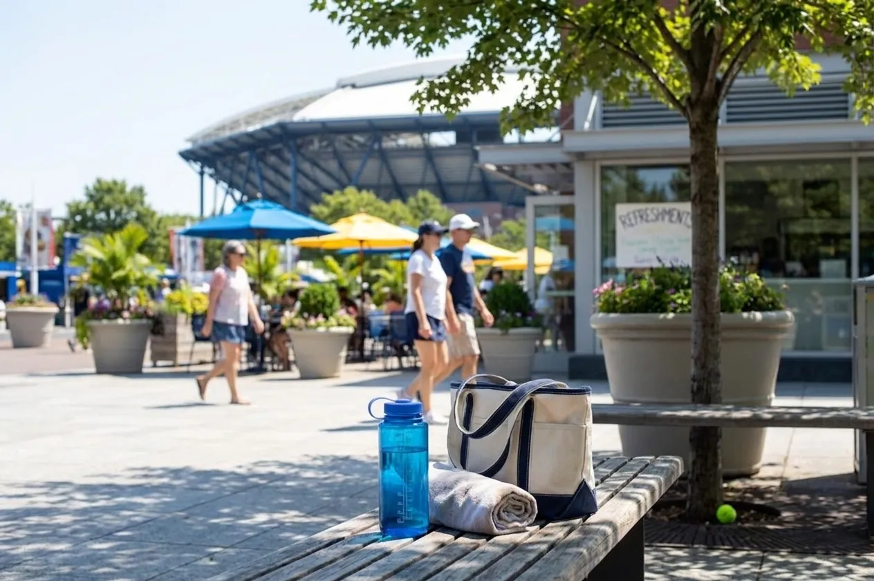 Bright Queens local-life detail for Derecho Storm Fan Plan For US Open 2026 Cooldown Route.