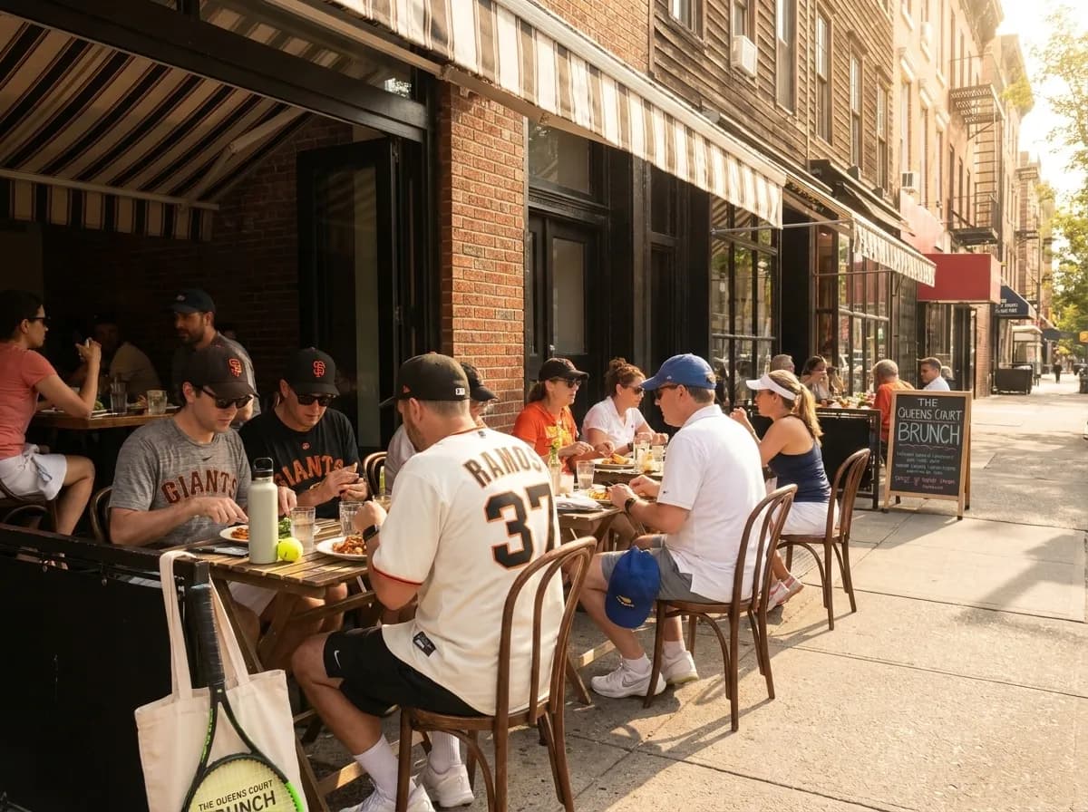 A bright Queens local-life scene connected to Heliot Ramos Giants Fans: NYC Baseball Brunch Spots During Open.