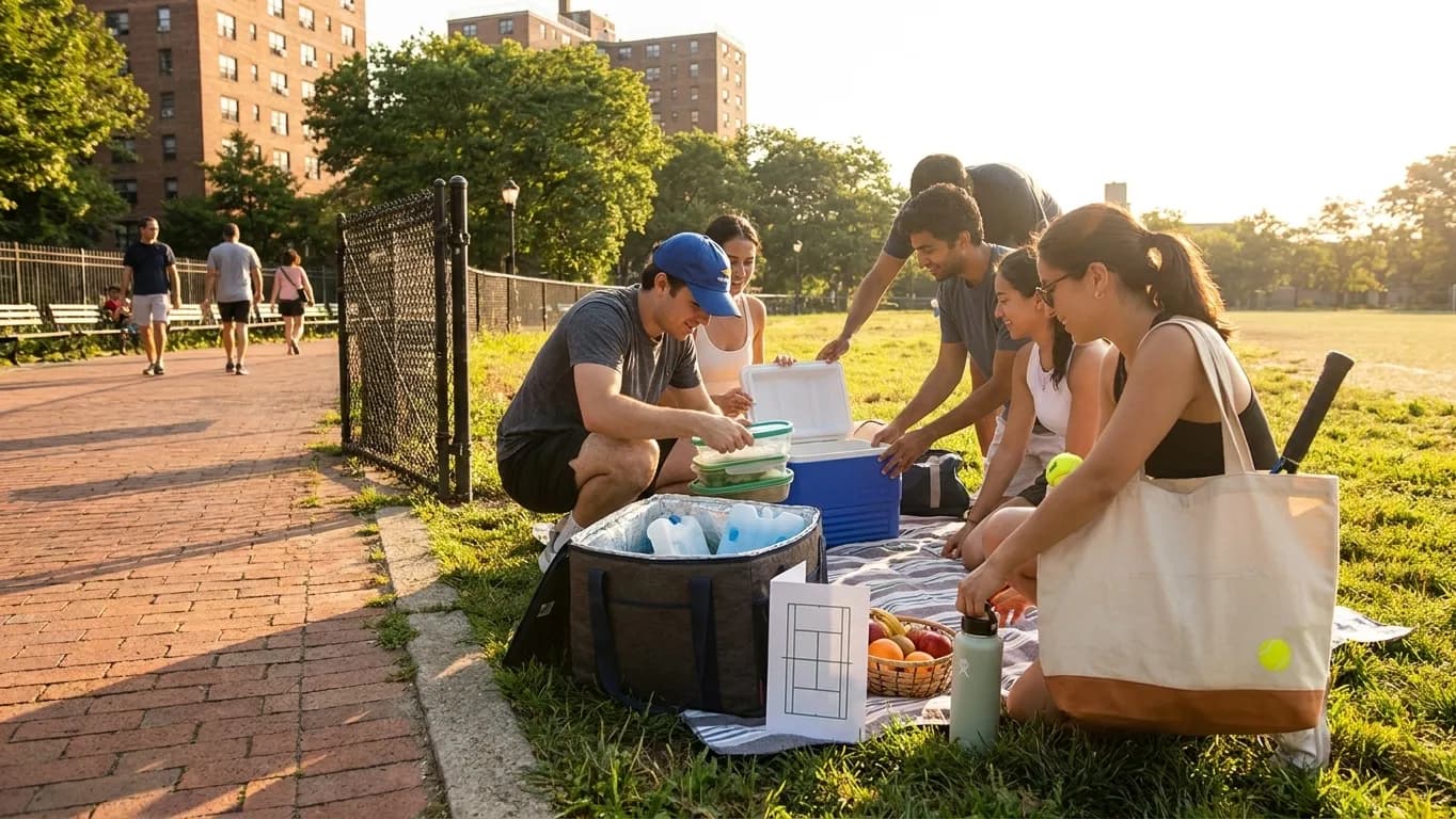A bright Queens local-life scene connected to Bacon Recall Lessons for Safer US Open Picnic Packing.