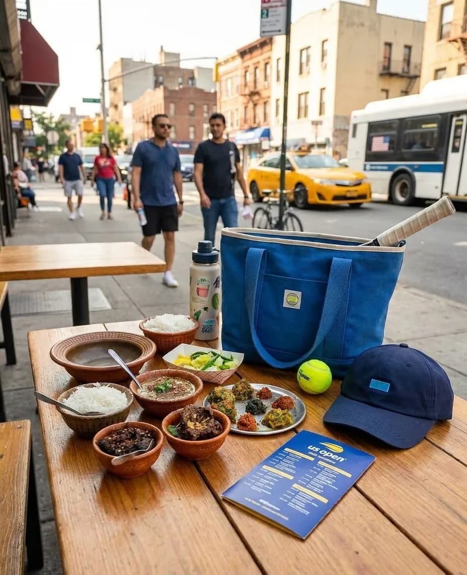 A bright Queens local-life scene connected to Burger King Whopper Guarantee Lessons for Stadium Food Choices.