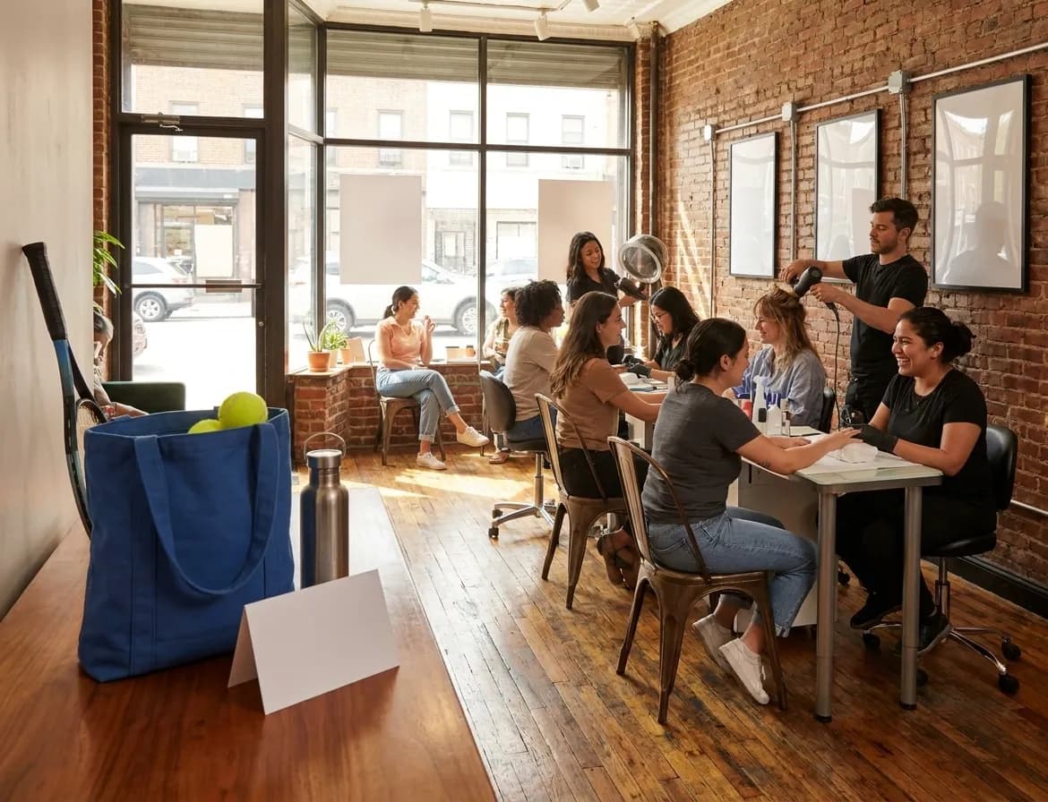 A bright Queens local-life scene connected to Twins vs Royals Beauty Services Near 2026 US Open.