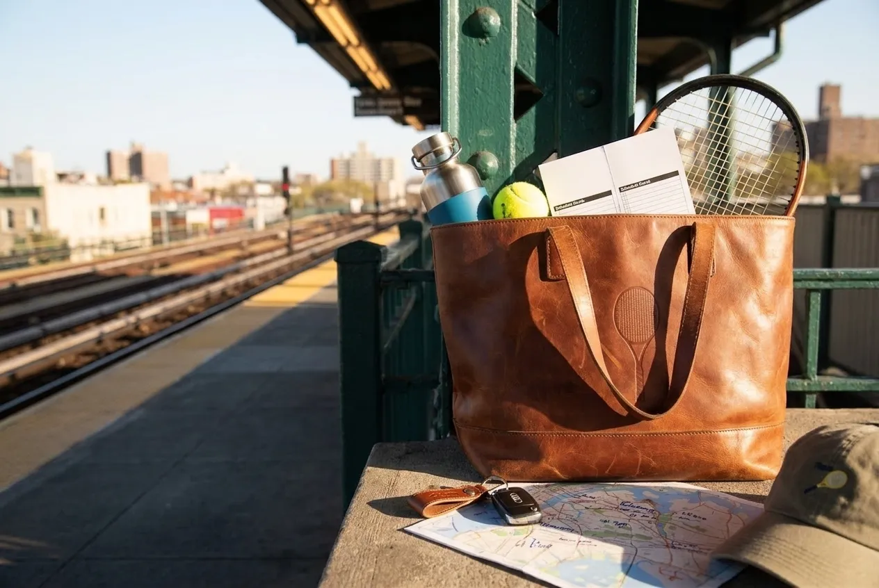 Bright New York local-life cover for Audi Q9 Parking Questions Around US Open Car Days.