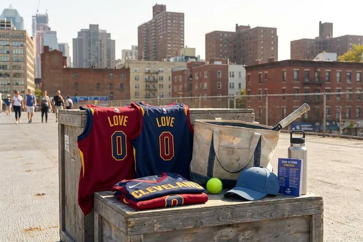 Bright New York local-life cover for Kevin Love Cavs Jerseys: NYC Sports Apparel Outlets During 2026 Open.