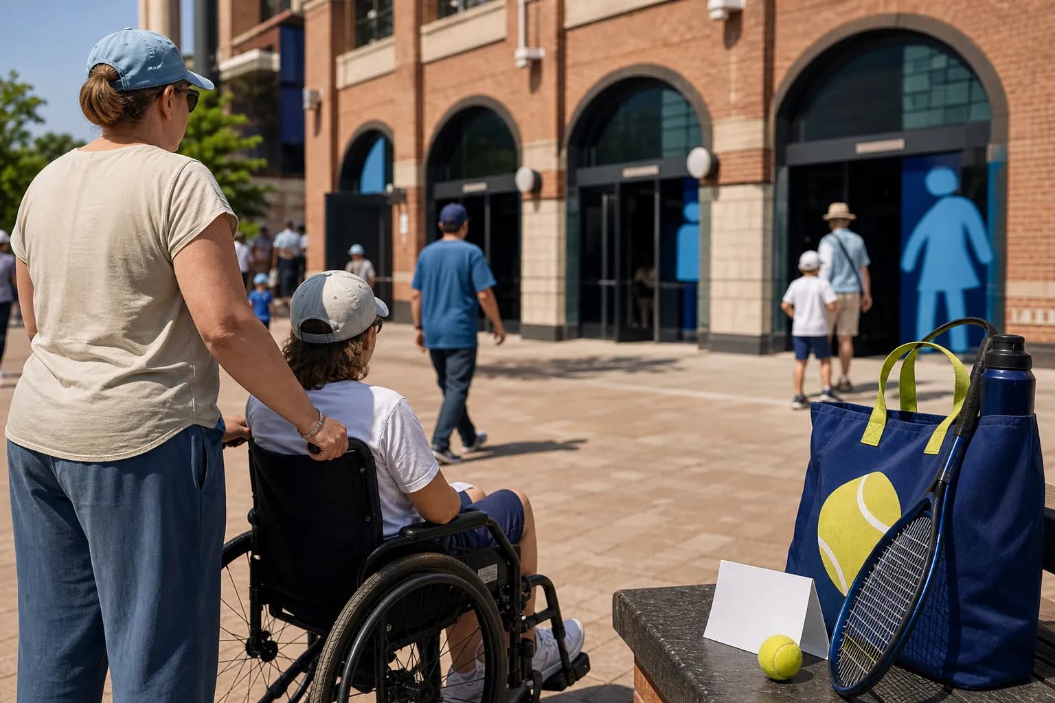 A bright Queens local-life scene connected to Mercury vs Dream Accessible Restrooms Near US Open Grounds.