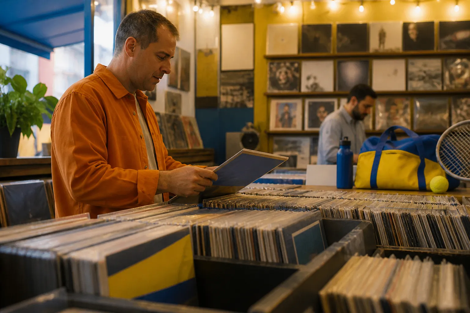 Bright New York local-life cover for Bradley Cooper Film Music Record Shops Near US Open.