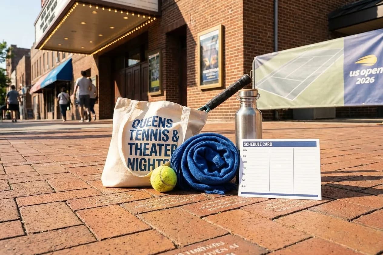 A bright Queens local-life scene connected to Sadie Sink Theater Nights After Queens Tennis Sessions.