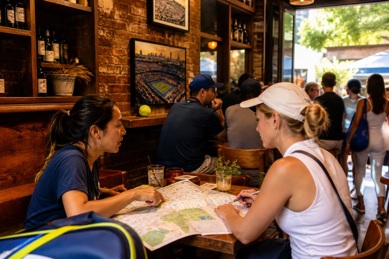 A bright Queens local-life scene connected to Brittany Boltinhouse Near US Open 2026: Accessible Route Planning For First-Time Visitors.