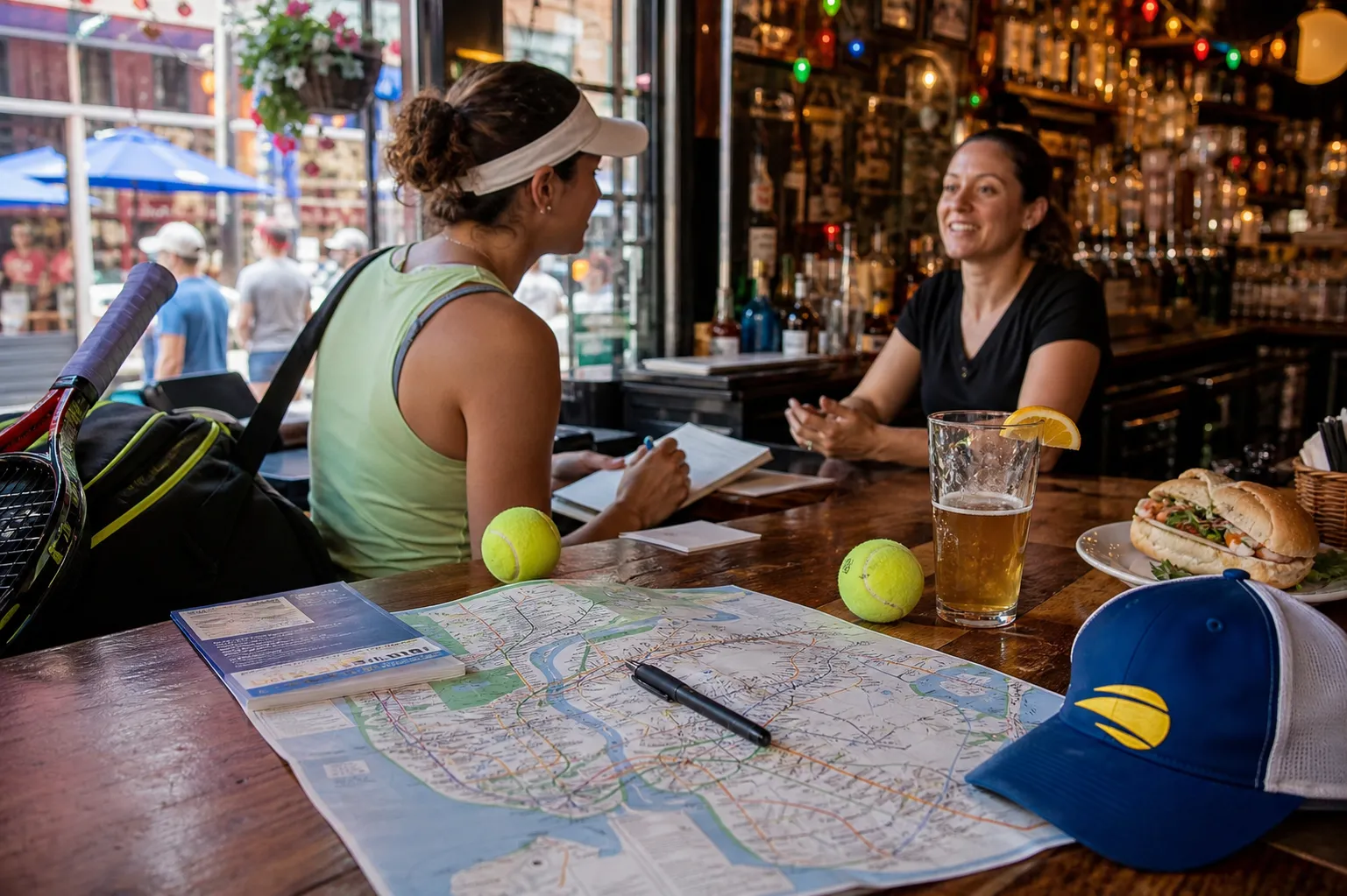 A bright Queens local-life scene connected to Brittany Boltinhouse Near US Open 2026: Accessible Route Planning For First-Time Visitors.