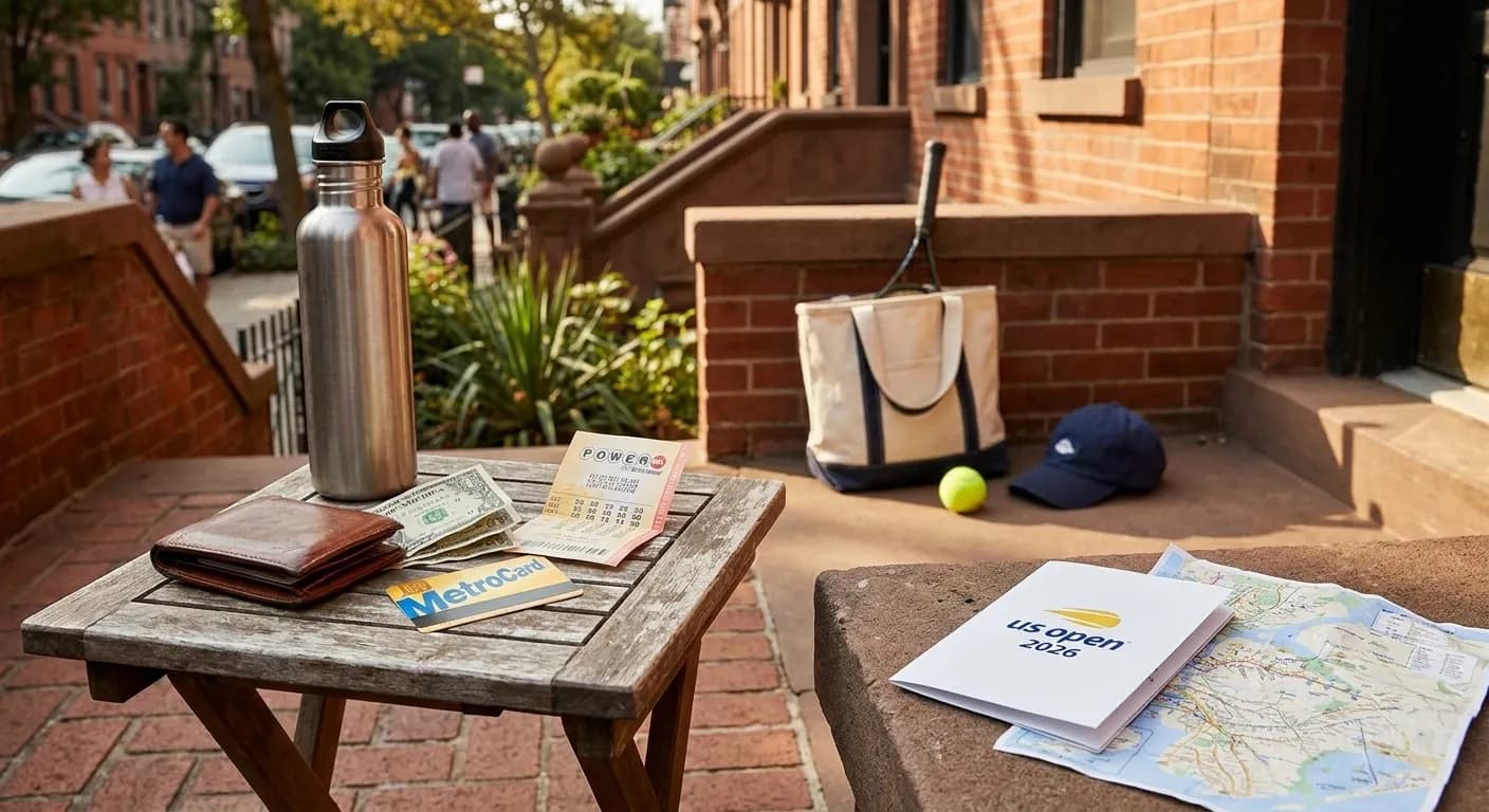 A bright Queens local-life scene connected to Powerball Numbers Budget Games for Queens US Open Days.