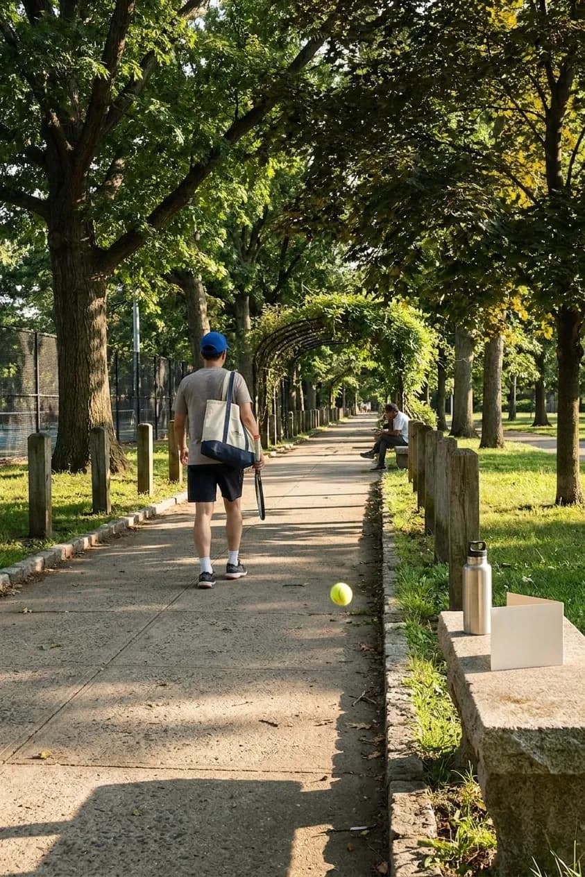 A bright Queens local-life scene connected to Athletics vs Reds Shade Route Maps Near US Open.