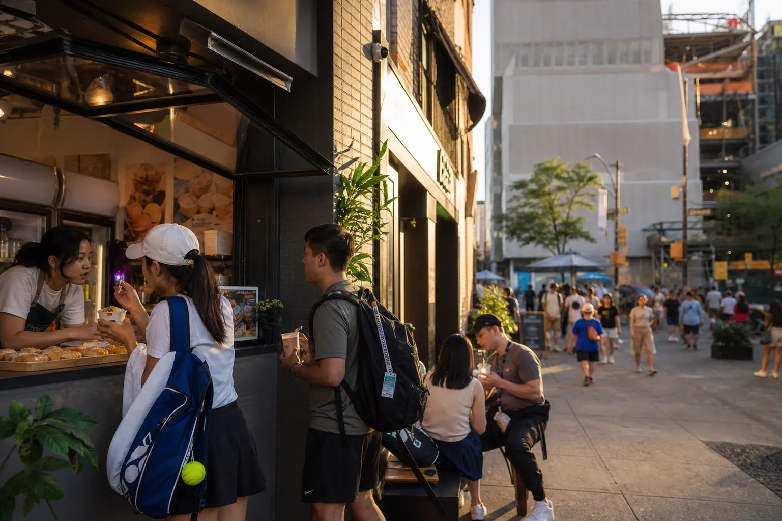 A bright Queens local-life scene connected to Martha Reeves Near US Open 2026: Korean Dessert Cafés After Outer-Court Tennis.