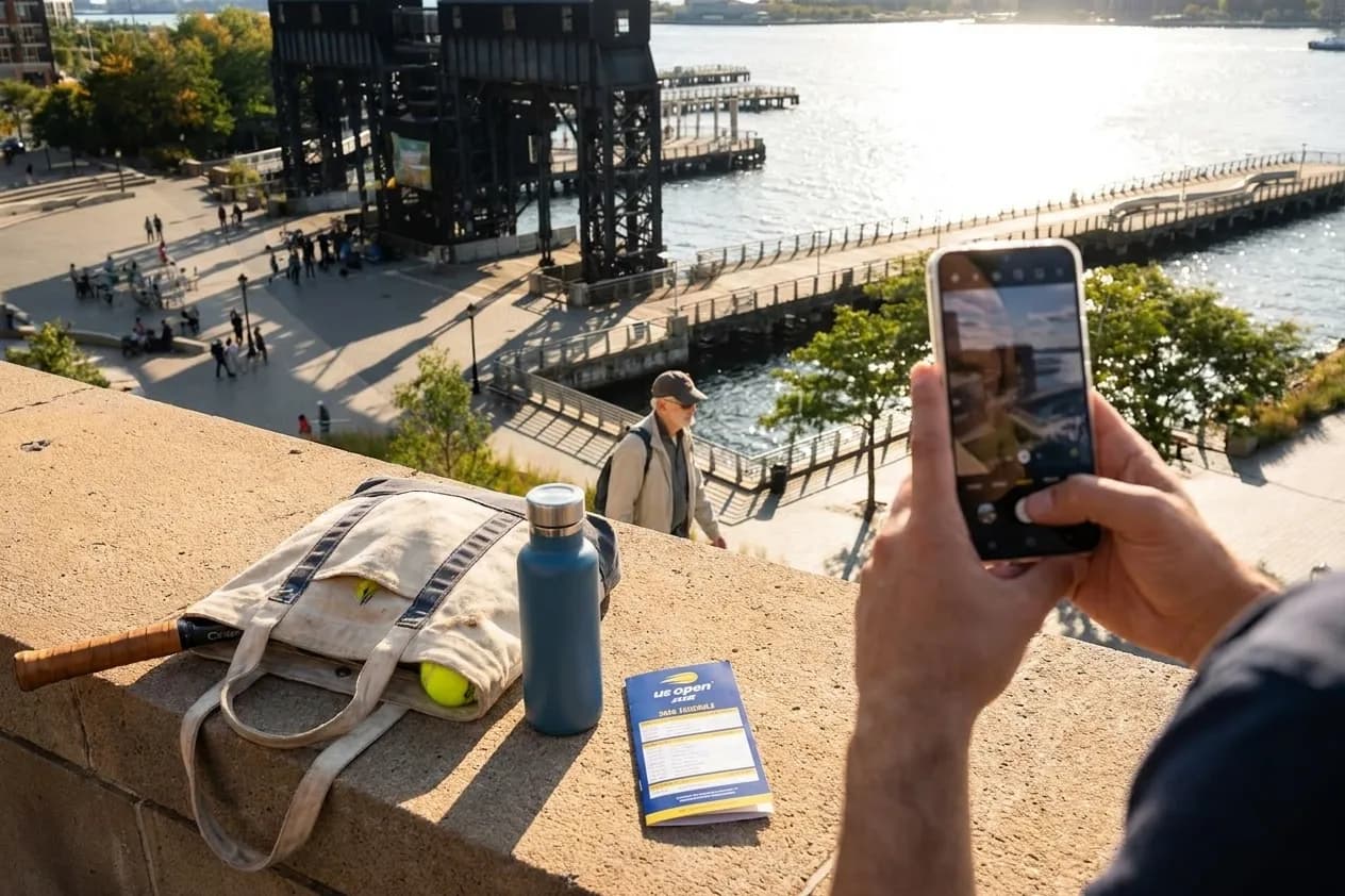 Bright New York local-life cover for Samsung Galaxy S25 Ultra Settings for US Open Street Photos.