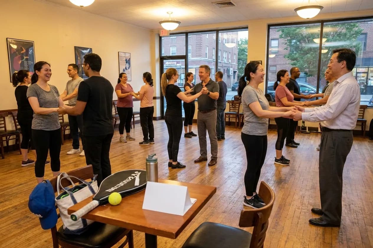 A bright Queens local-life scene connected to Dancing With the Stars Ballroom Lessons Near US Open.