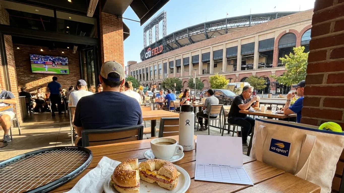 A bright Queens local-life scene connected to Alec Burleson Cardinals Fans: NYC Baseball Brunch Spots US Open.