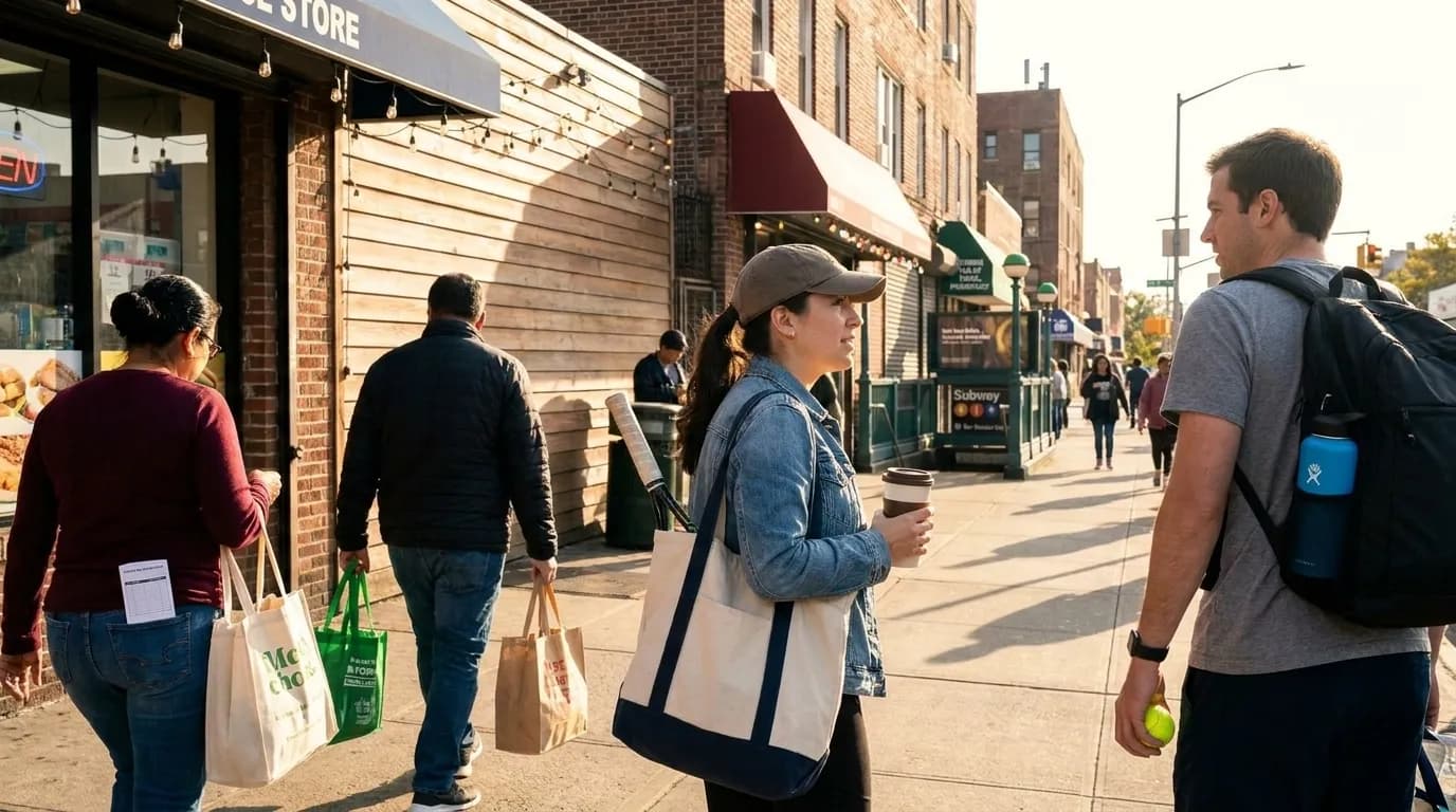 Bright New York local-life cover for Chain Store Convenience Runs Before Long US Open Days.