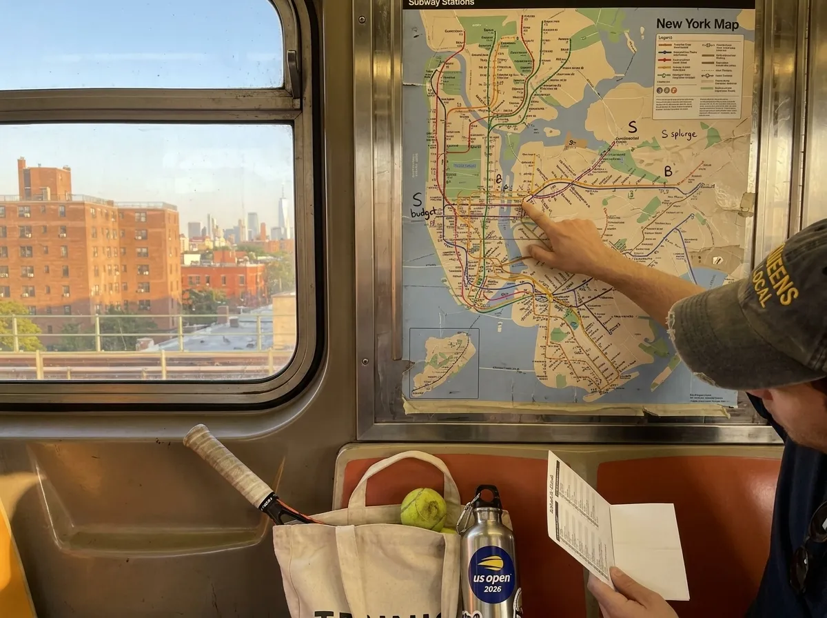 Bright New York local-life cover for Mega Millions Budget Choices for Real US Open Weekends.