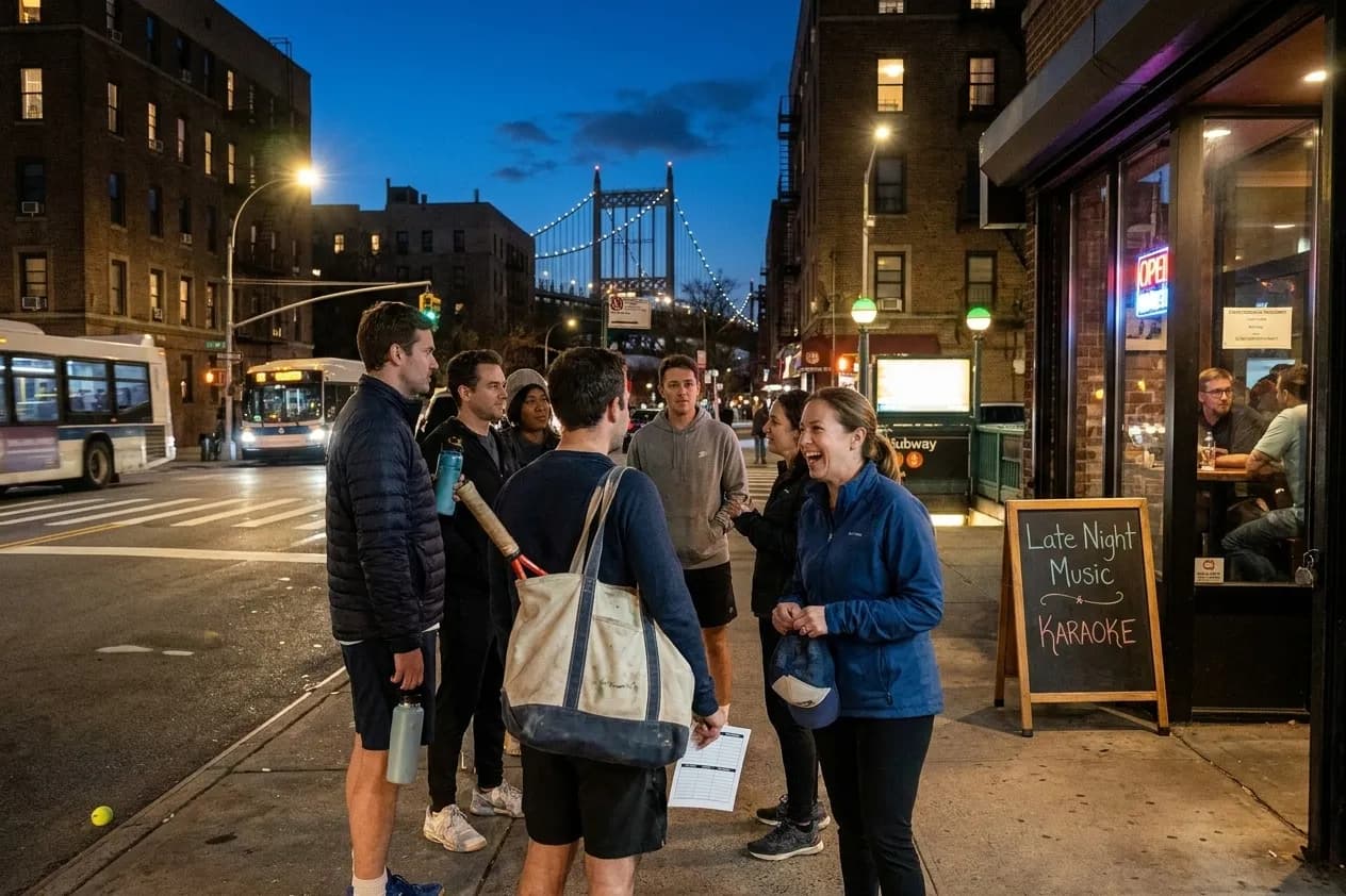 A bright Queens local-life scene connected to Furious Hulu Watchlist Ideas After Late US Open Matches.