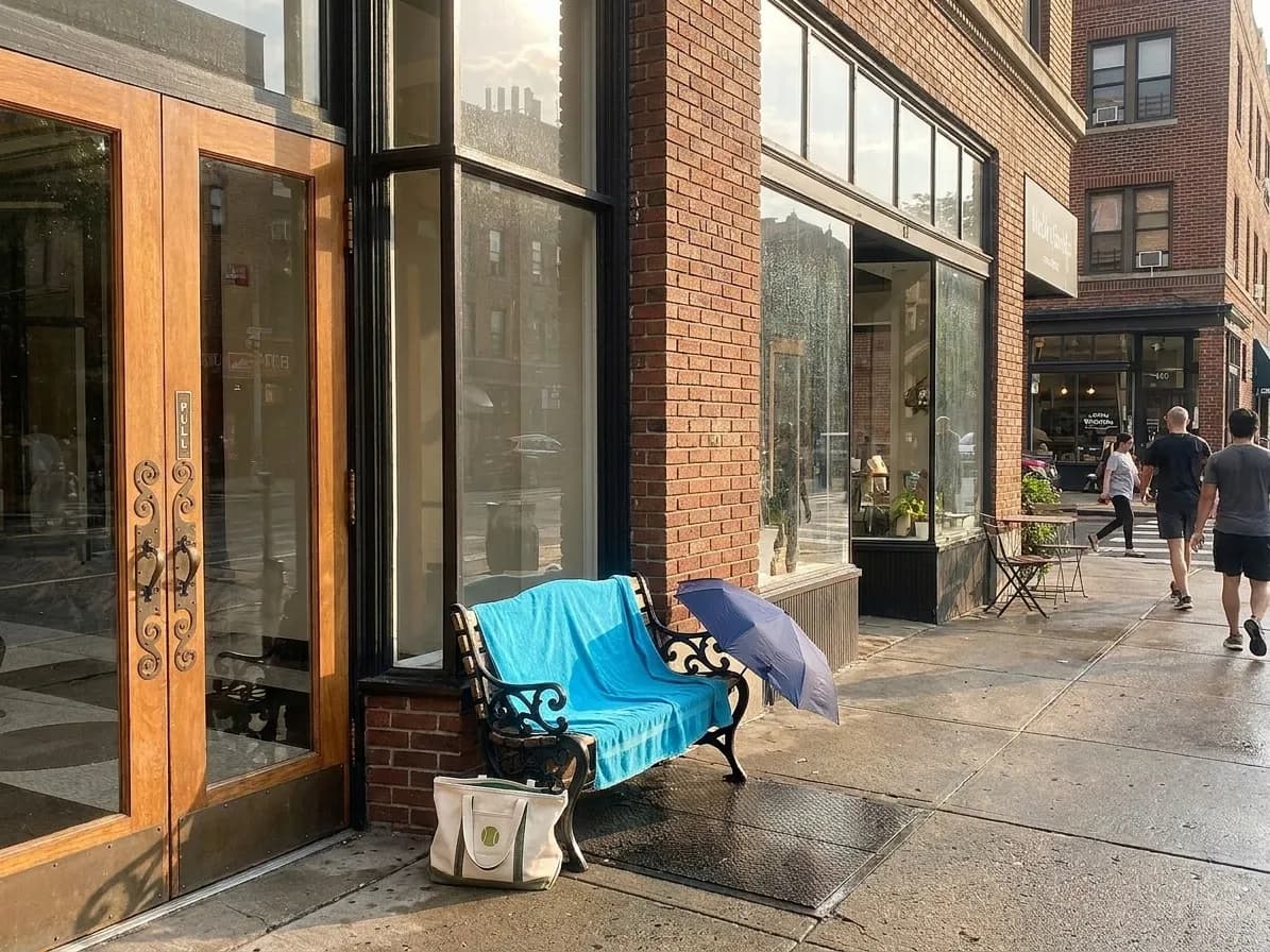 A distinct New York editorial scene inspired by new york arcade interior, connected to US Open week.