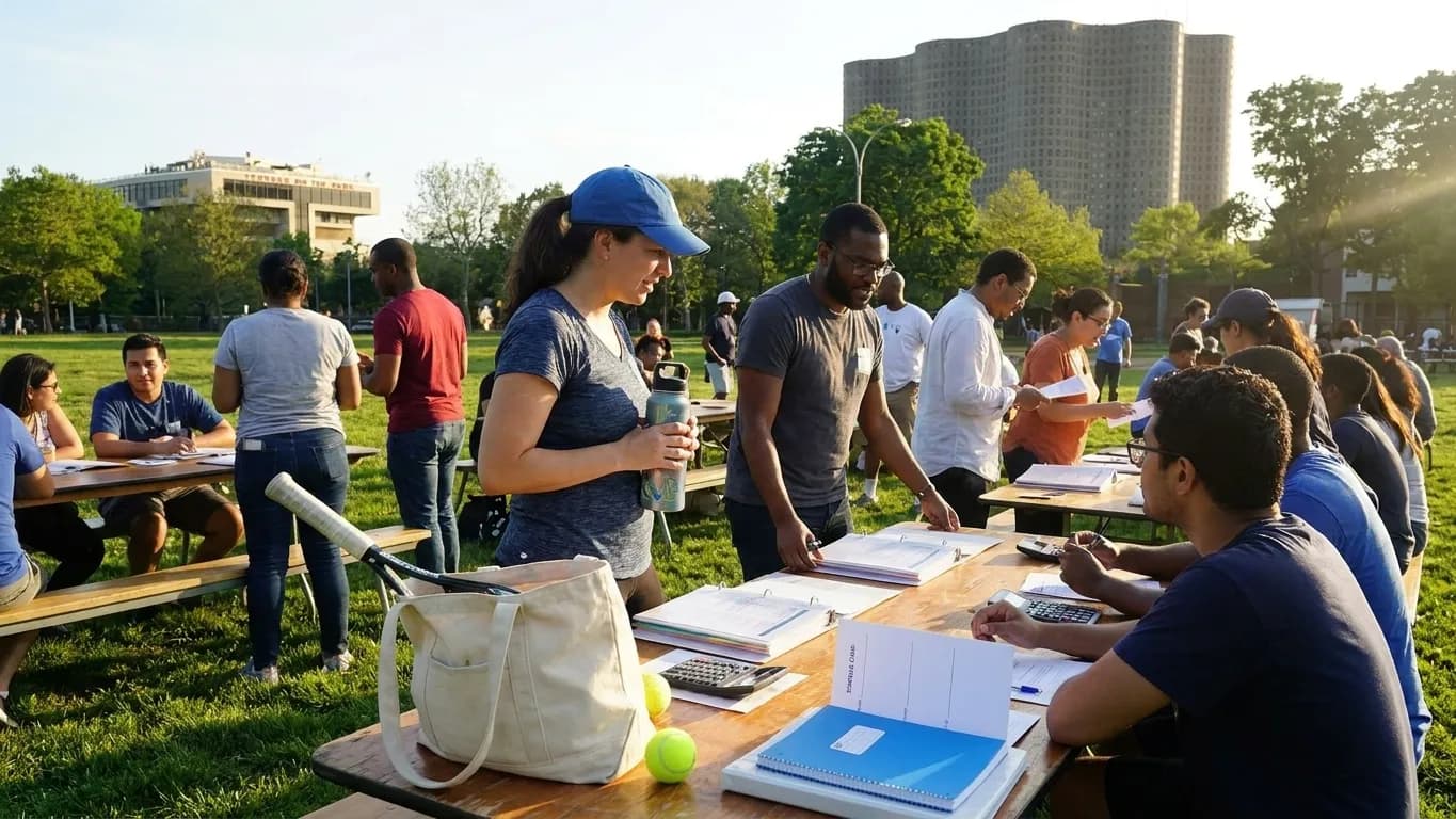 Bright New York local-life cover for Tom Holland Net Worth Discussion: Queens Financial Literacy Workshops Open Week.