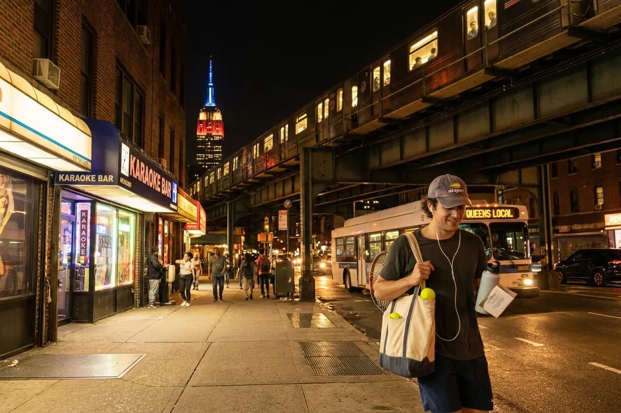 Bright New York local-life cover for Carly Simon Playlist Walks Through Queens During US Open.