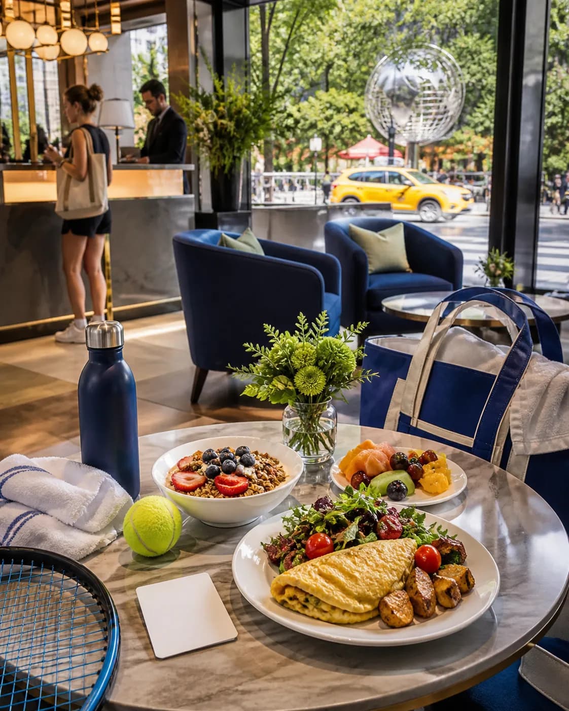 Bright Queens local-life detail for Chicago Weather Radar Fan Plan For US Open 2026 Hotel Lobby Break.