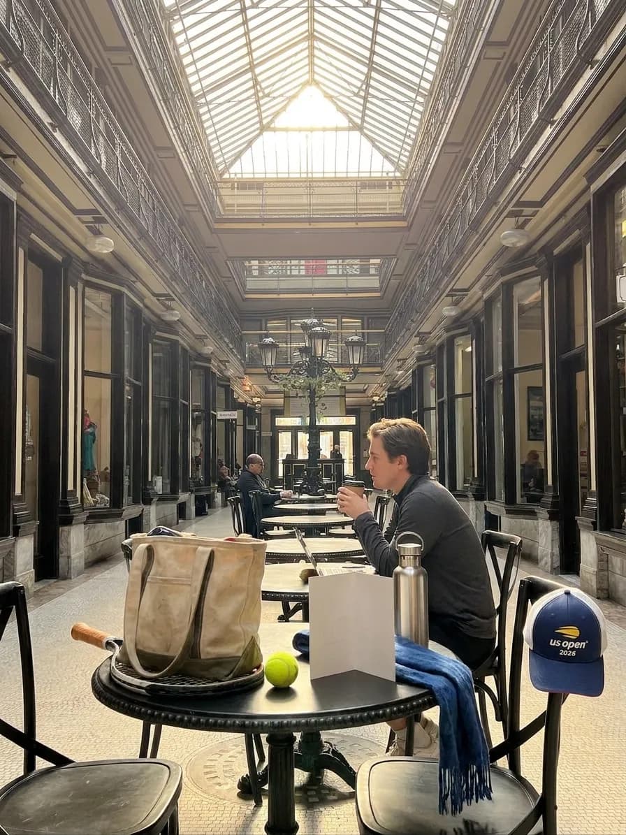 A bright Queens local-life scene connected to Linda Perhacs Quiet Playlists for US Open Recovery Mornings.
