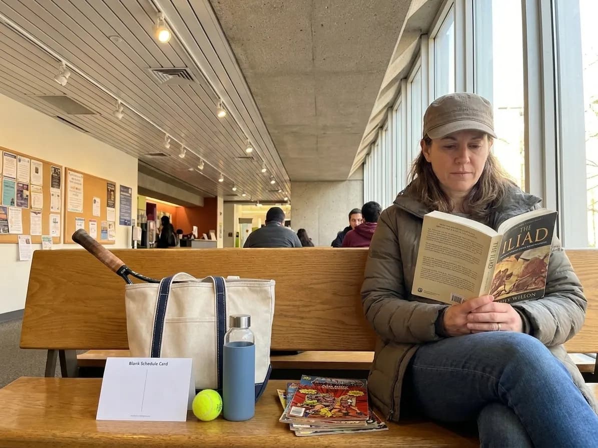 A bright Queens local-life scene connected to Emily Wilson Reading Breaks Around Flushing Meadows Tennis.