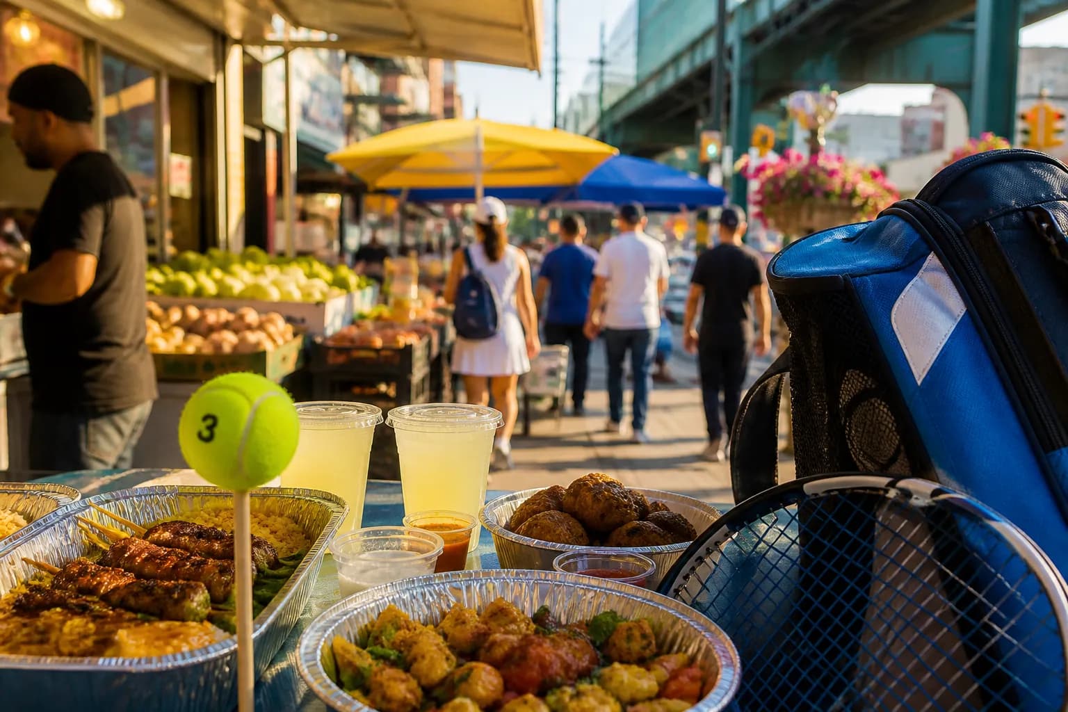 Bright New York local-life cover for Landman Season 3 Delay Taylor Sheridan Near US Open 2026: Bright Street Markets Along Roosevelt Avenue.